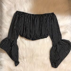 Off the shoulder crop top